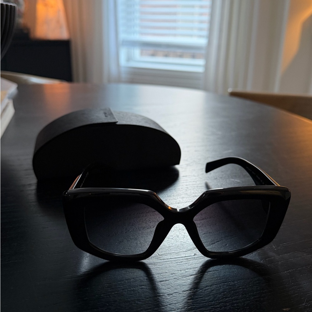 Prada Black Geometric Sunglasses - Picture 7 of 8